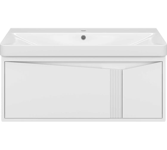 Изображение товара Тумба подвесная Brevita CASCADE -100, с 2 ящиками, с раковиной УТ000025515