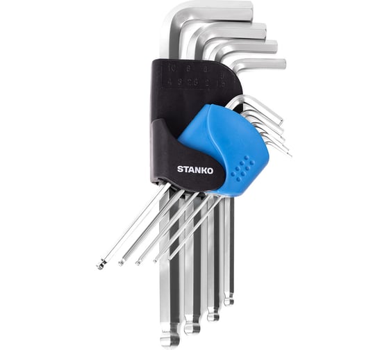 Изображение товара Набор угловых ключей шестигранных длинных STANKO 9шт CS11119L