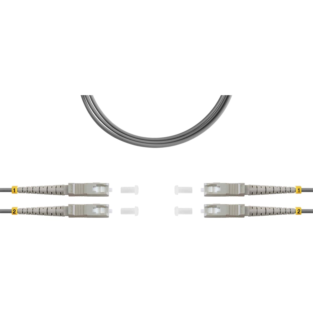 Изображение товара Оптический патч-корд SUPRLAN ВO MM(OM1) SC/UPC 1м серый