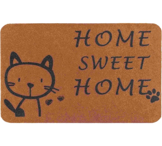 Изображение товара Влаговпитывающий коврик ComeForte ВЕЛЮР МИЛЫЙ ДОМ 60х90 см бежевый TCLR/W-704