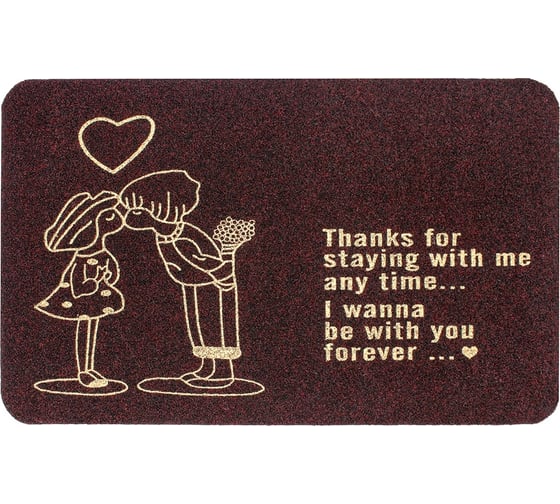 Изображение товара Влаговпитывающий коврик ComeForte ВЕЛЮР ВСЕГДА ВМЕСТЕ 50х80 см черный TCLR/W-803