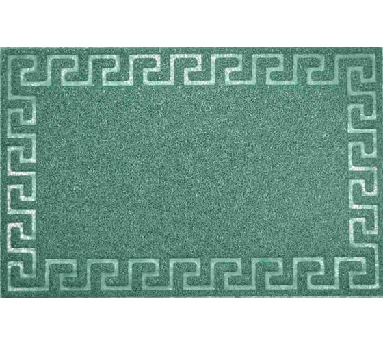 Изображение товара Придверный пористый коврик ComeForte Meander 60х90 см зеленый LM-16