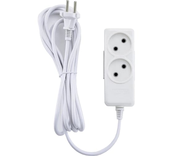 Изображение товара Удлинитель ECON ES 022 2 розетки 2 метра без заземления 90202