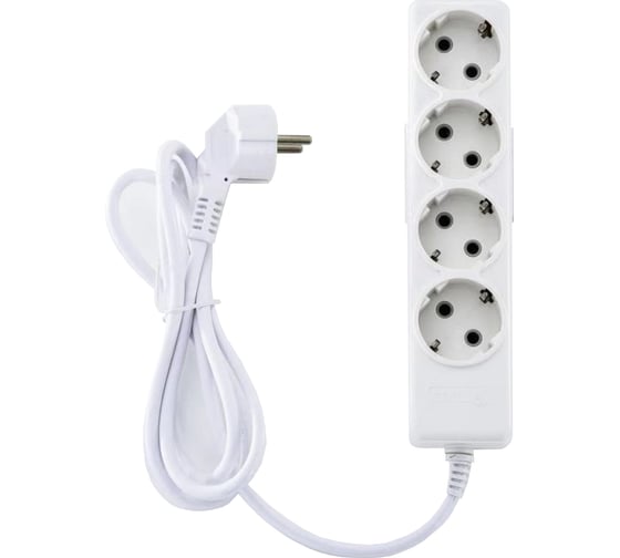 Изображение товара Удлинитель ECON ES 143 4 розетки 3 метра с заземлением 91403