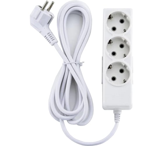 Изображение товара Удлинитель ECON ES 135 3 розетки 5 метра с заземлением 91305