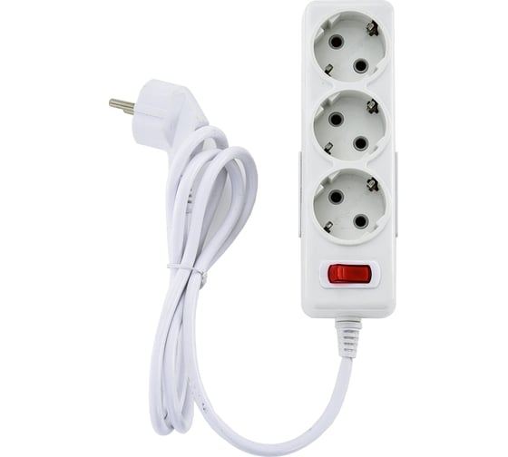 Изображение товара Удлинитель Econ ES 135-b 3 розетки 5 метров с выключателем и заземлением 91315