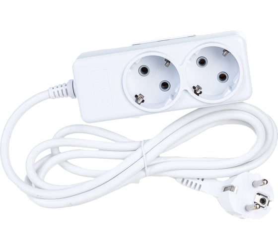 Изображение товара Удлинитель Econ ES 122 2 розетки 2 метра с заземлением 91202