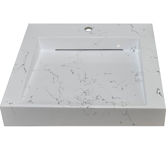 Изображение товара Раковина над стиральной машиной Stella Polar Берта 60x55, белый мрамор SP-00001519