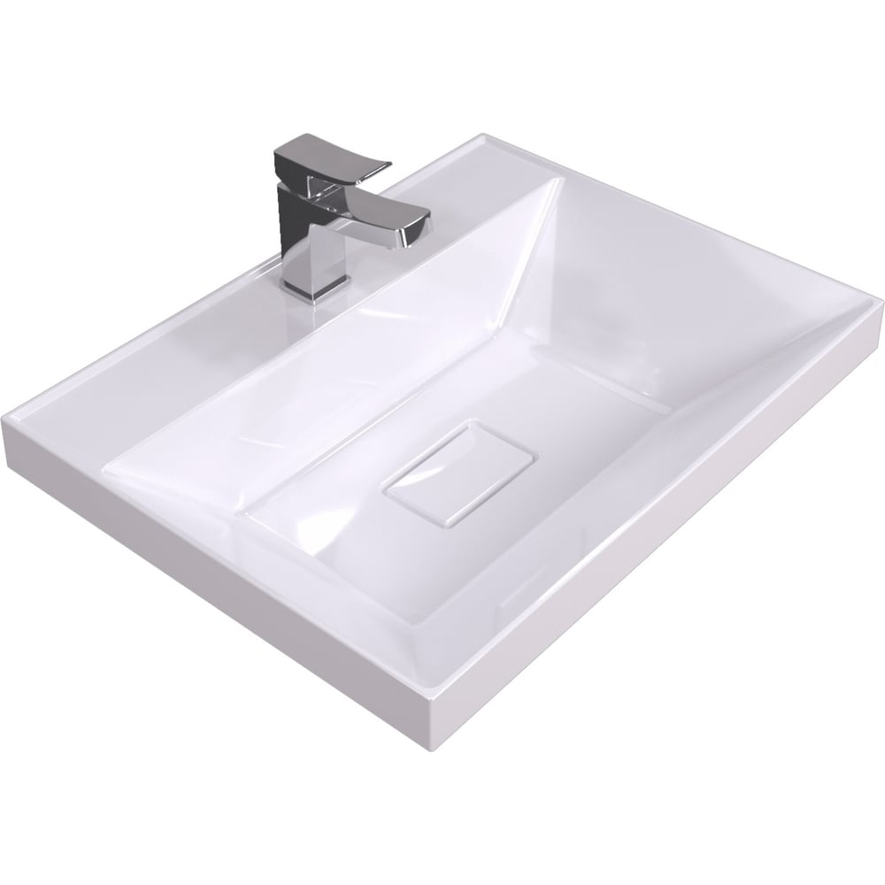 Изображение товара Раковина Stella Polar Бриз 50 прямоугольная искусственный мрамор глянцевая