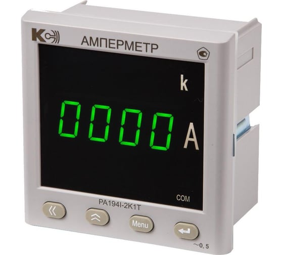Изображение товара Амперметр КС PA194I-2K1T-00101-5А/5А-0…5мА-К-0,5 44630072