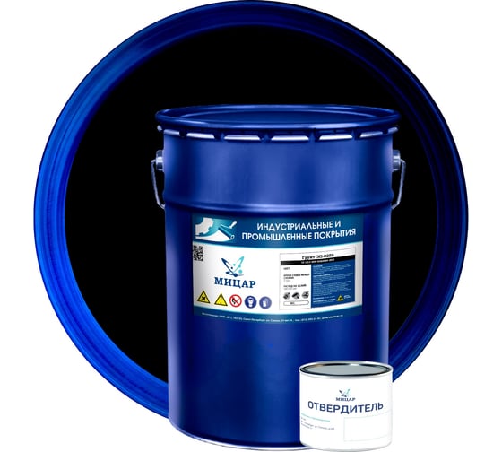 Изображение товара Грунт Мицар ЭП-0259 20 кг+0,4 кг, черный УТ000010838