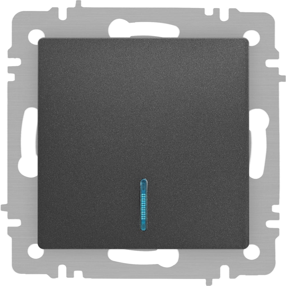Изображение товара Выключатель Intro Accent с подсветкой 10А IP20 графит 610207