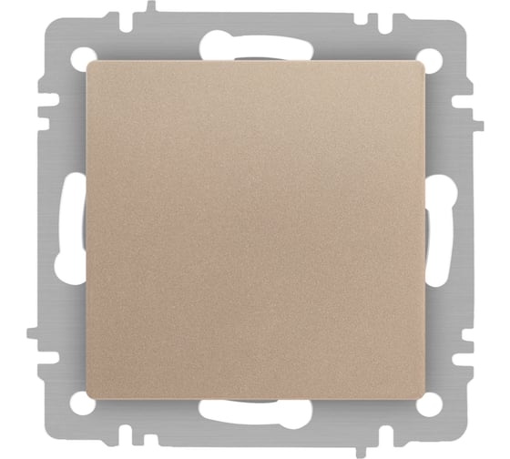 Изображение товара Выключатель Intro Accent 610104, 10А250В, IP20, СУ, AL/CU, шампань Б0063464