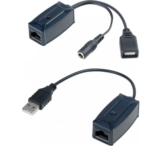 Изображение товара Удлинитель USB интерфейса по кабелю витой пары SC&T UE01 09941
