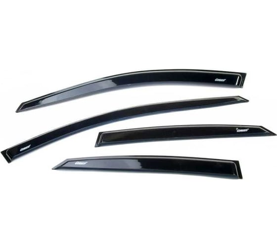 Изображение товара Дефлекторы окон AZARD GROUP для а/м Lada Vesta Cross 2017-н.в., универсал, накладные, к-т 4шт, DEF00902