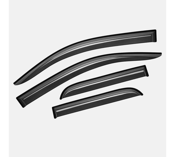 Изображение товара Дефлекторы окон AZARD GROUP для а, м UAZ Hunter 2003-н.в., кроссовер, накладные, к-т 4шт, DEF02598