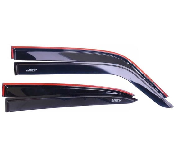 Изображение товара Дефлекторы окон AZARD GROUP для а/м GAZ Volga 1982-2009, седан, накладные, к-т 4шт, DEF00025