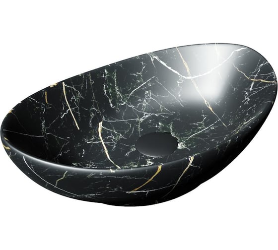 Изображение товара Раковина для ванной накладная Teymi Lori 60 цвет черный мрамор T50499 ЦБ-00270669