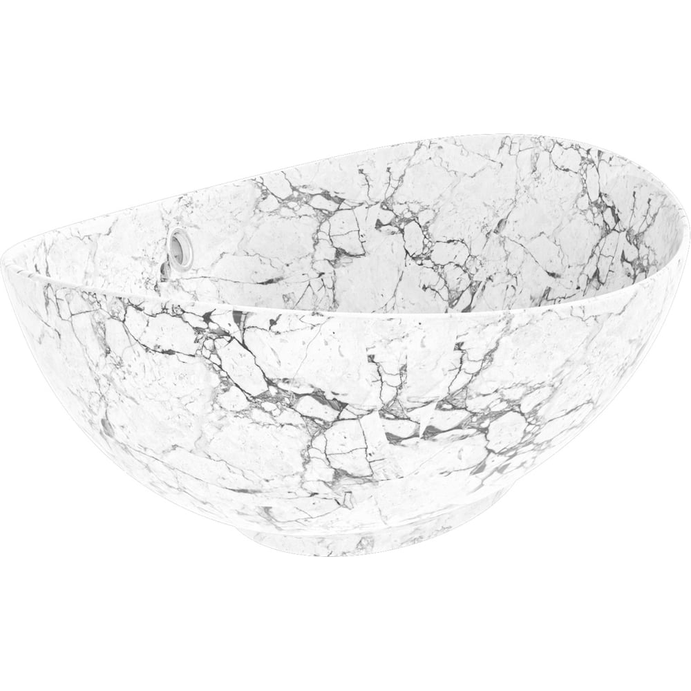 Изображение товара Раковина для ванной накладная Teymi Lori 60 белый мрамор современный стиль