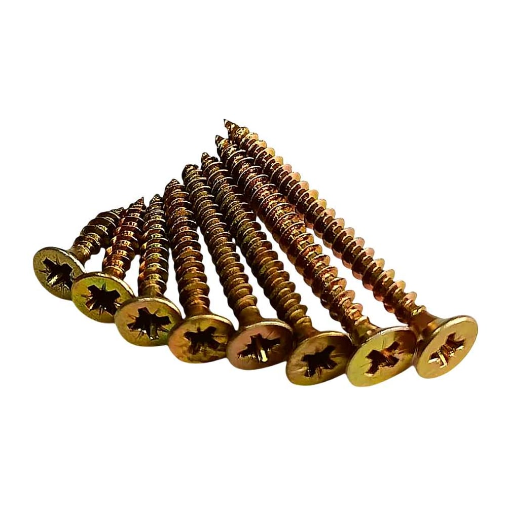 Изображение товара Саморезы по дереву М3,5 ЖЦ набор 160 шт с потайной головкой и покрытием цинк