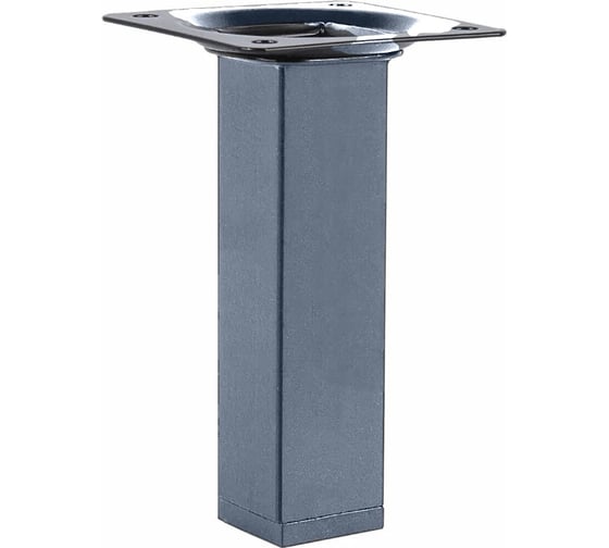 Изображение товара Мебельная опора Госкреп металл, квадрат (штамп) 25x25 мм х 100 мм, стац, эко- хром S2122298_9