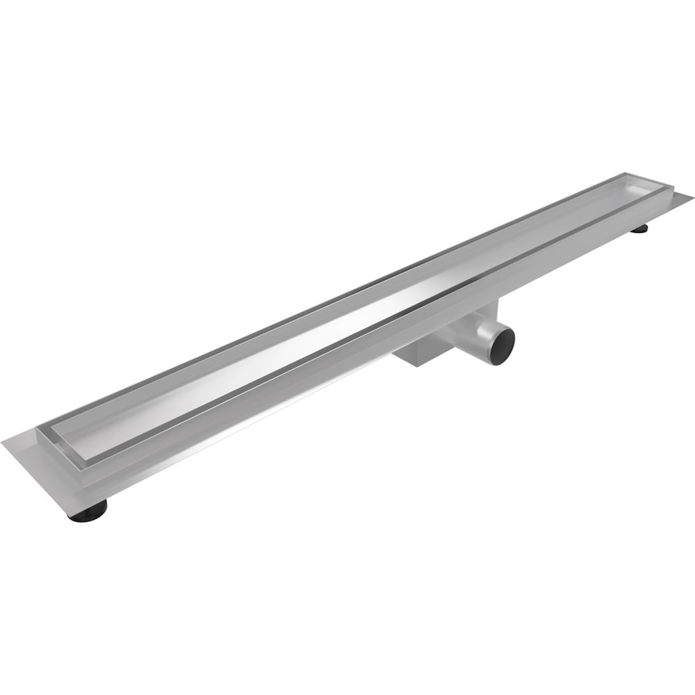 Изображение товара Трап для душа под плитку Teymi Lori с гидрозатвором горизонтальный 10x80 см нержавеющая сталь