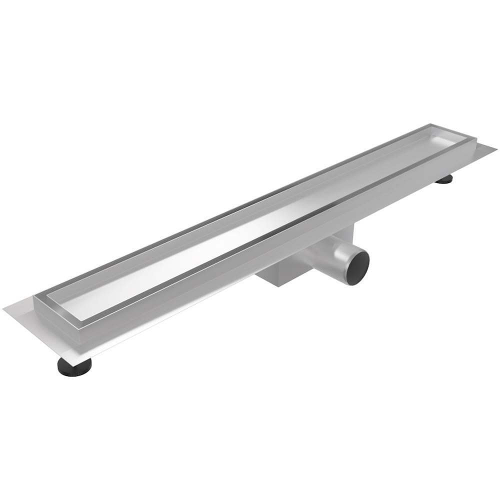 Изображение товара Трап для душа под плитку Teymi Lori с гидрозатвором 10x60 нержавеющая сталь