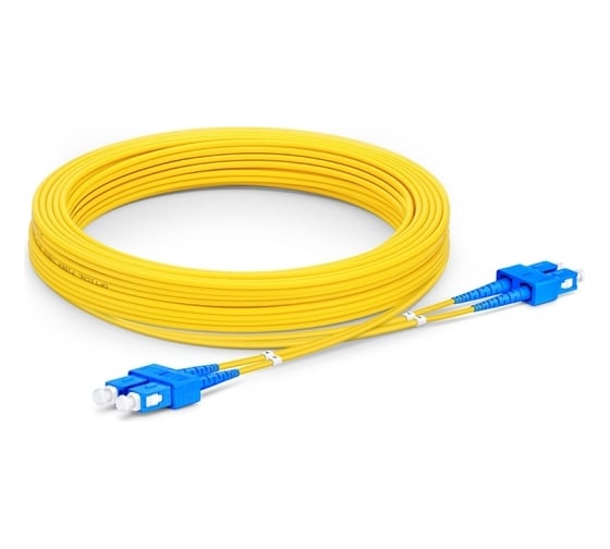 Изображение товара Оптический патч-корд TWT PVC, дуплексный, SC/UPC-SC/UPC, SM OS2, 1.0 м 2SC-2SC/SU-1.0