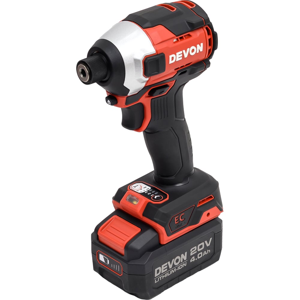 Изображение товара Аккумуляторный ударный винтоверт DEVON 2 АКБ 4 Ач З/У сумка 5762-LI-20H-SET