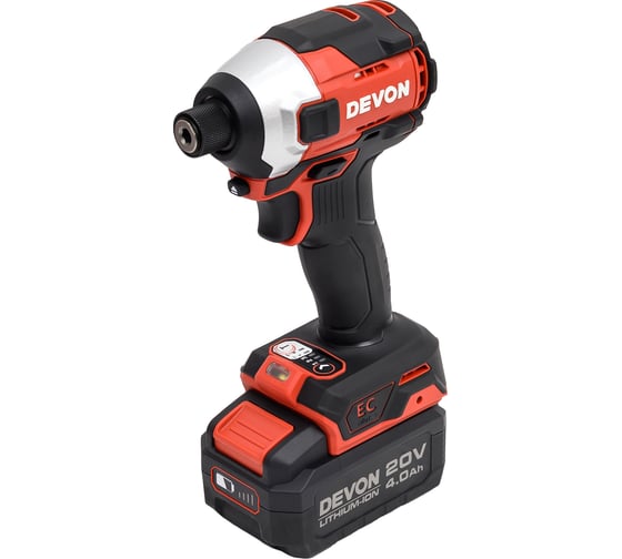 Изображение товара Аккумуляторный ударный винтоверт DEVON 2 АКБ 4 Ач, З/У, сумка, 5762-LI-20H-SET