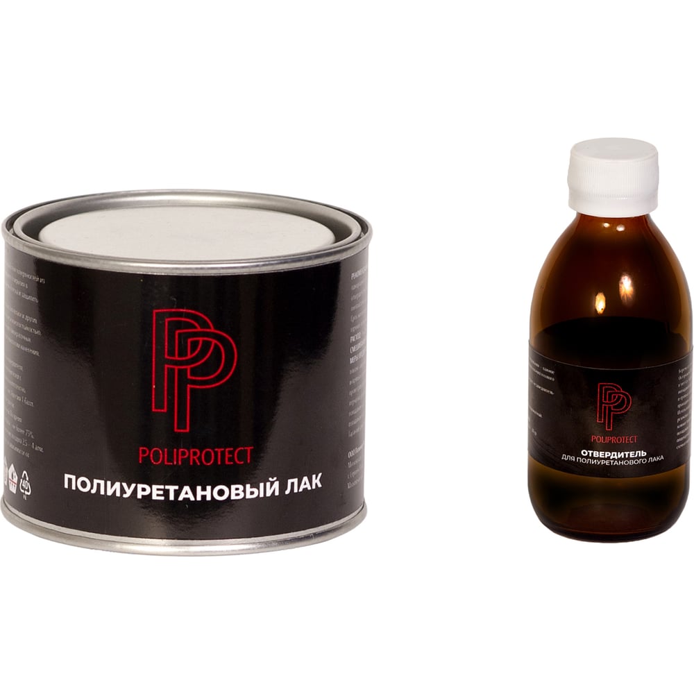 Изображение товара Полиуретановый матовый лак POLIPROTECT 2К 385 г - защита и декор