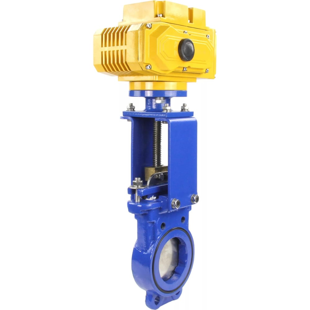 Изображение товара Задвижка шиберная DN.ru GGG40-SS304-NBR-2W-ISO Ду100 Ру10 с электроприводом MT-100 220В