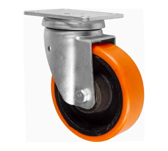 Изображение товара Колесная опора поворотная Inford с панелью большегрузная полиуретановая E60 VIBU 200 S