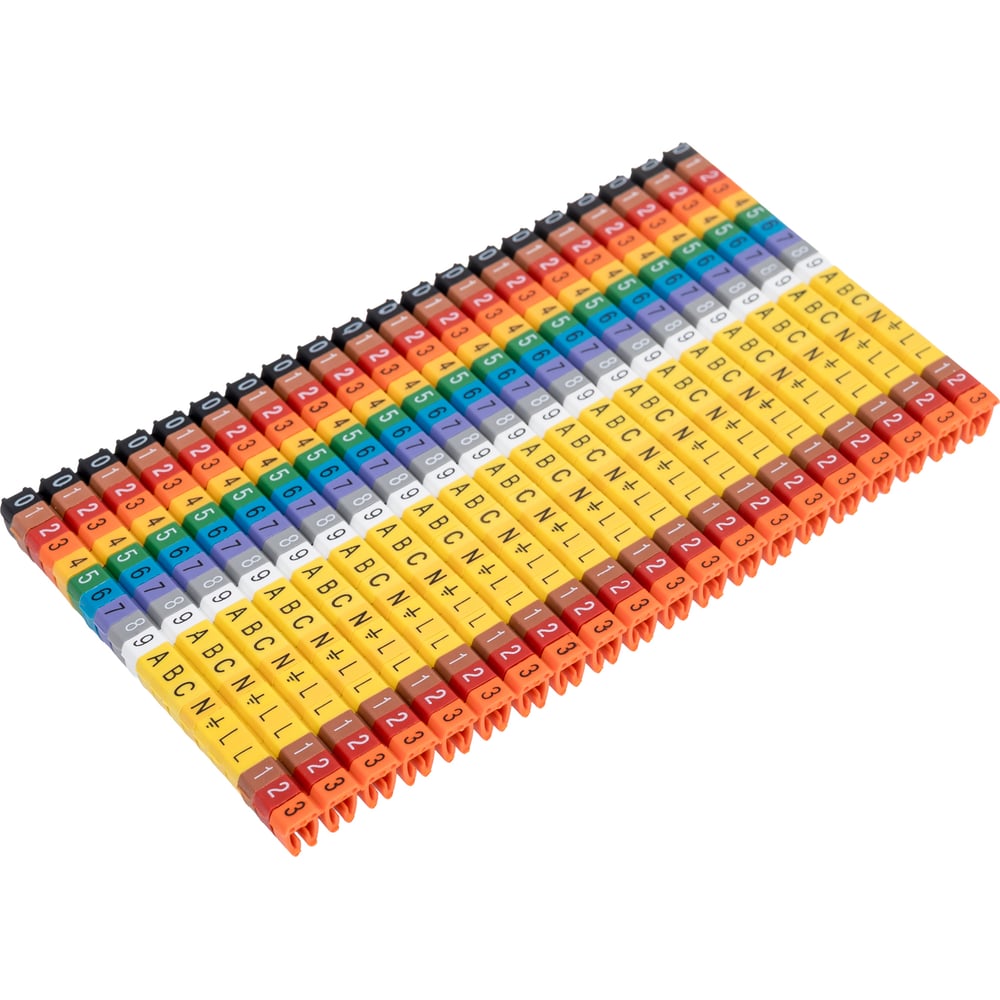 Изображение товара Маркировочный кабель ONKA KCG 2 1,5-2,5 мм.кв., 400 шт, разноцветный