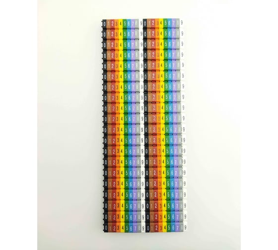 Изображение товара Маркировка кабеля ONKA KCG 3, 4,0…6,0 мм.кв., 0-9, Упаковка 400 ед. 9996