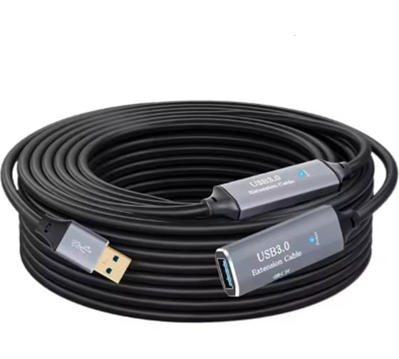 Изображение товара Удлинитель активный PALMEXX USB3.0(m)-USB3.0(f), питание USB-C(f) 5V, 10 метров PX/EXT-USB30-10M