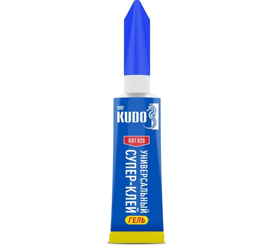 Изображение товара Универсальный цианоакрилатный клей KUDO супер-клей, гель, 3 г КВТ-020