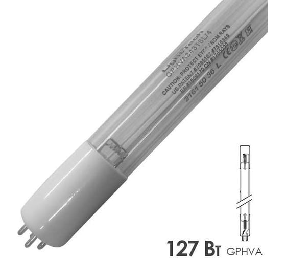 Изображение товара Лампа амальгамная LightBest GPHVA 843T6L/4P 127W 1,8A 700309007