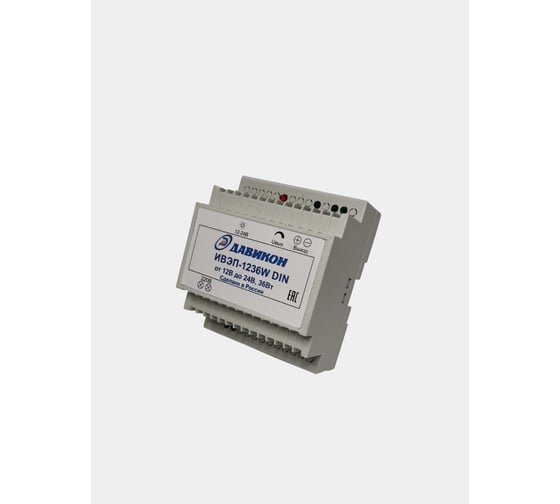 Изображение товара Блок питания ДАВИКОН AC/DC - стабилизированный ИВЭП-1236WDIN