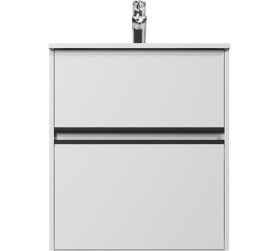 Изображение товара База под раковину универсальная AM.PM Sense, 60 см, 2 ящика, цвет: белый глянец M7BFUX0602WG