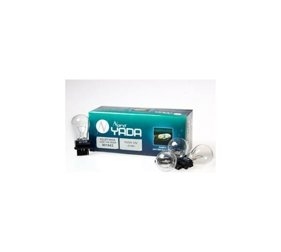 Изображение товара Лампа Nord-Yada P27W 12V, цоколь 3156, габарит, стоп-сигнал для американ. Авто 901643