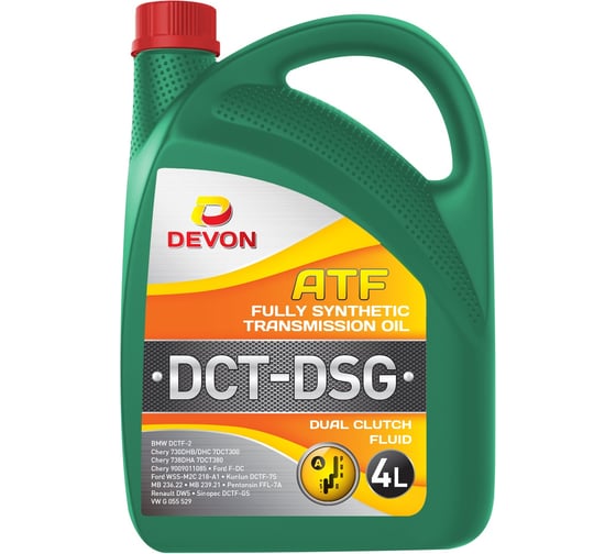 Изображение товара Масло DEVON DCT-DSG Fluid, канистра 4 л 338664523