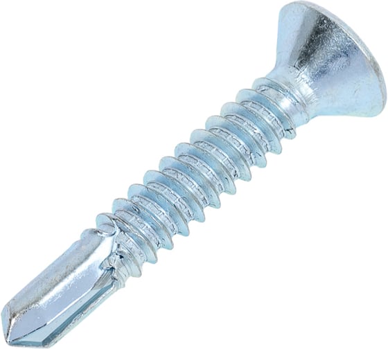 Изображение товара Саморез ZAMETAL 6,3x38 со сверлом и потайной головкой, DIN 7504Р, оц., уп. 250 шт. ZA082525