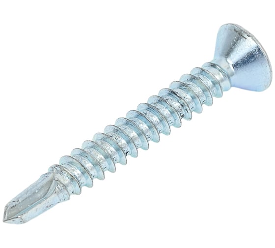 Изображение товара Саморез ZAMETAL 4,2x32 со сверлом и потайной головкой, DIN 7504Р, оц., уп. 500 шт. ZA082273