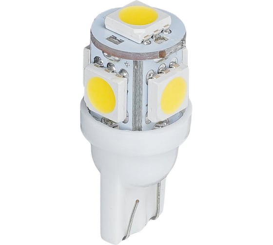 Изображение товара Лампa автомобильная светодиодная Airline T10 (W5W), 24В, 5LED 5050, Белая (10 шт.) AEAR303