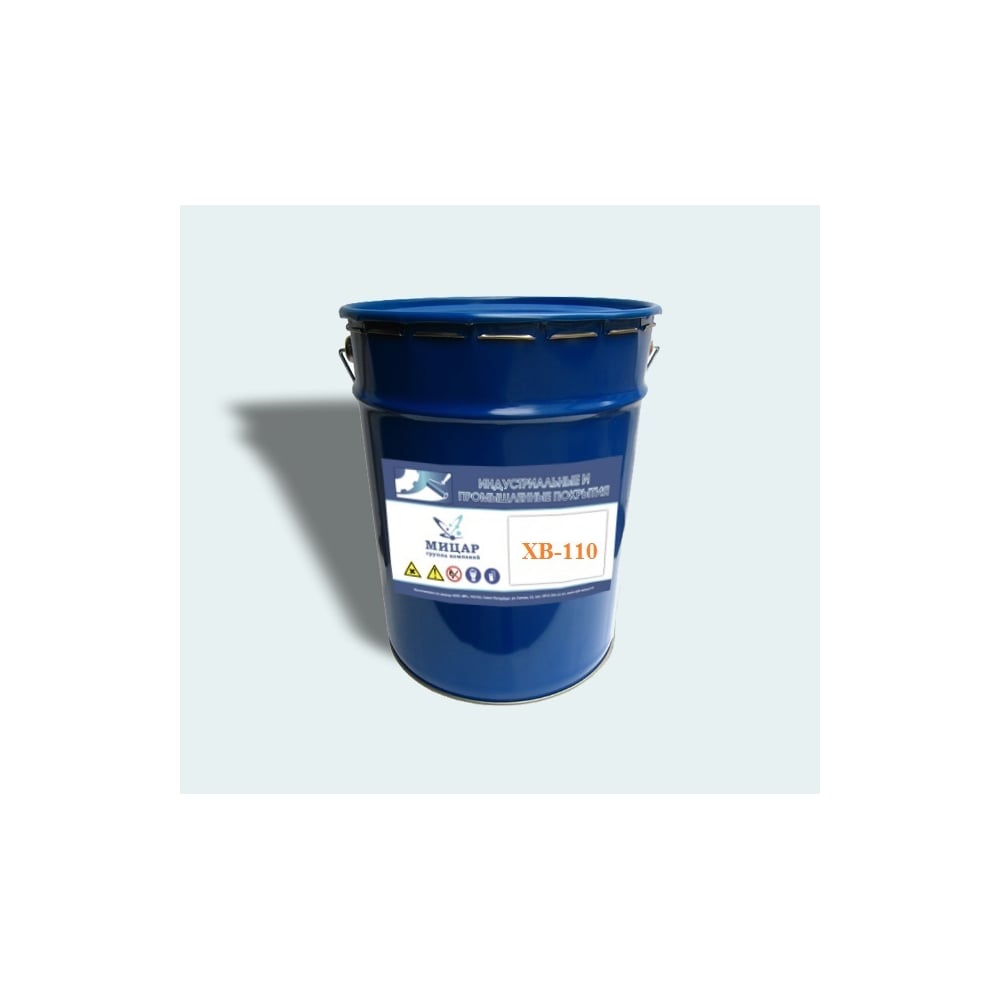 Изображение товара Эмаль Мицар ХВ-110 20 кг красный для металла и дерева