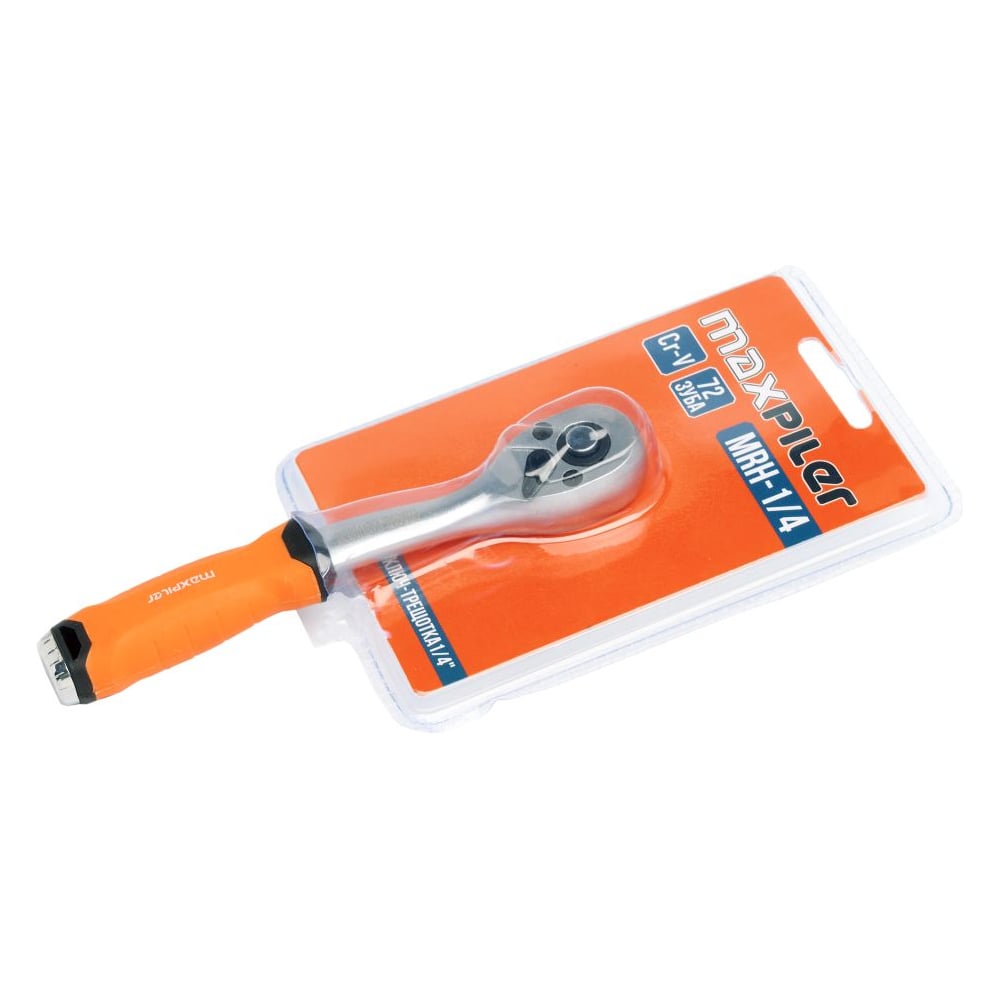 Изображение товара Ключ-трещотка P.I.T. MAXPILER 1/4 дюйма, 72 зуба, Cr-V