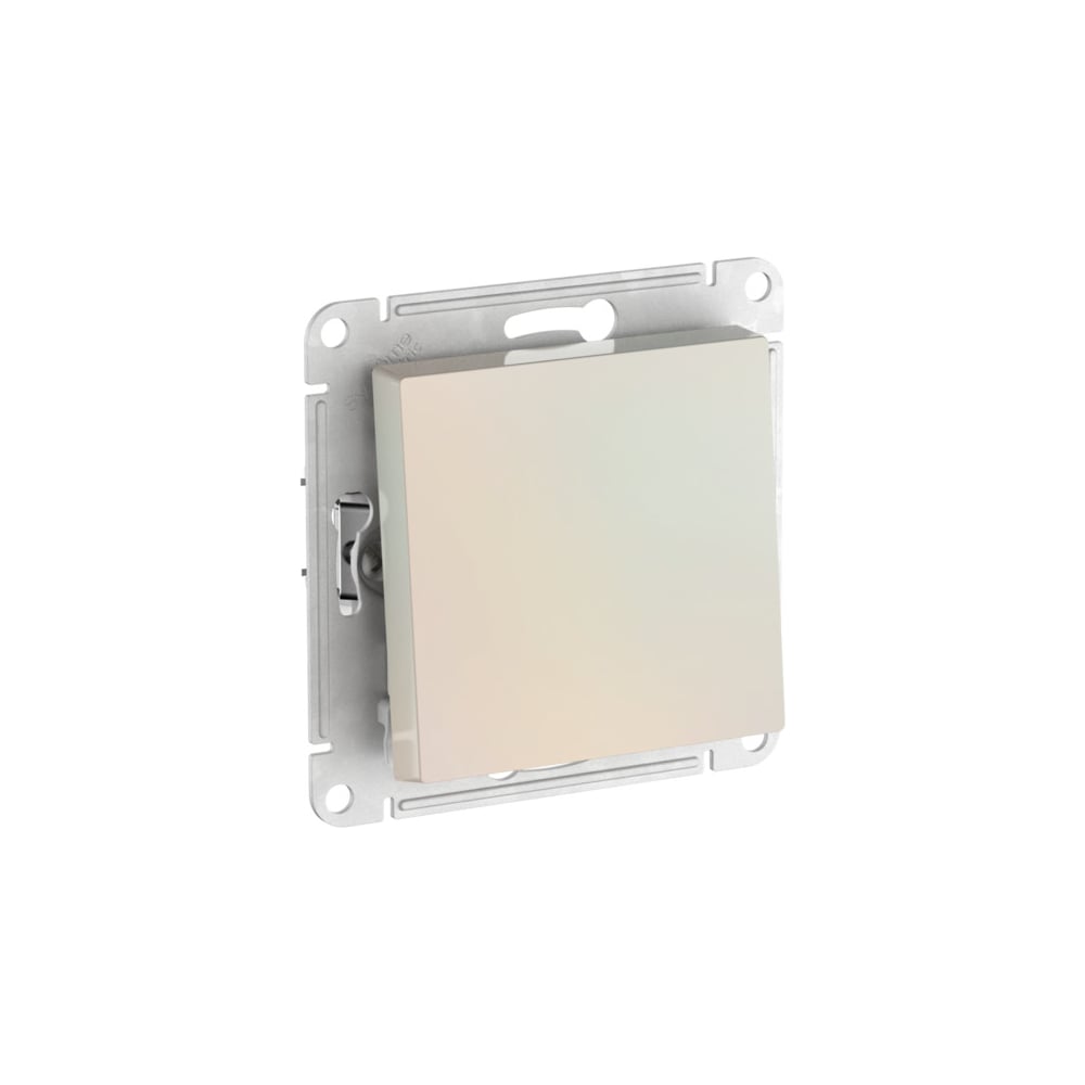 Изображение товара Выключатель Systeme Electric ATLASDESIGN с самовозвратом, сх.1, 10АХ, мех., быстрозажим. клем., жемчуг ATN000415S