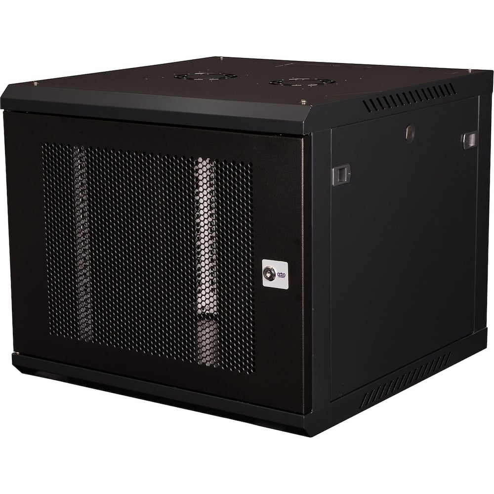 Шкаф 19 телекоммуникационный настенный DATAREX 9U 501x600x450 мм, дверь перфорация, черный DR-652001