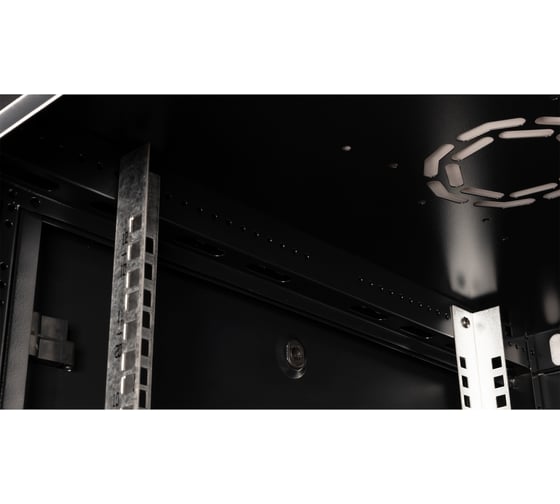 Изображение товара Шкаф 19 телекоммуникационный настенный DATAREX 12U 635x600x600 мм, дверь стекло, черный DR-633101